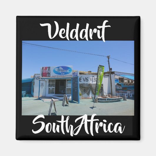 Velddrif Zuid-Afrika Die Vis Vlekhuis Magnet Magneet (Voorkant)