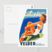 Velden Austria vintage travel Carte postale (Devant / Derrière)
