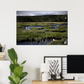 Velden en Streams fijne kunst canvas print (Thuiskantoor)