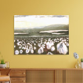 Velden van Arctic Cotton: Canvas Afdrukken Uncropp (Insitu (Woonkamer))