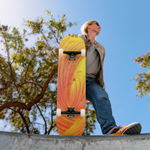 Velden van gouden vuur skateboard