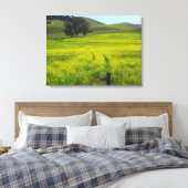 Velden van mosterdzaad - gevlekt canvas (Insitu (Slaapkamer))