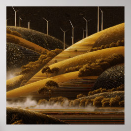 Velden van wind en licht poster