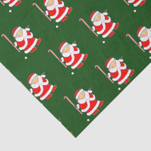 Veldhakkey-kerstpapier Tissuepapier (Detail)