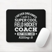 Veldhockey Coach Cadeau Muismat (Met muis)