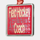 Veldhockey Coach Extraordinaire Metalen Ornament (Links)