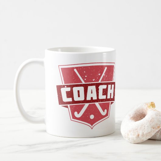 Veldhockey Coach Shield Koffiemok (Met donut)