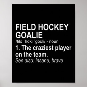 Veldhockey Doelverdediger Definitie Poster