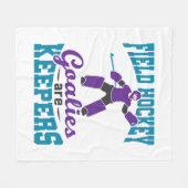 Veldhockey Goalies zijn keepers Fleece Deken (Voorkant (Horizontaal))