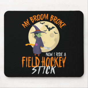 Veldhockey Halloween Heks Mijn Bezem Is Gebroken N Muismat