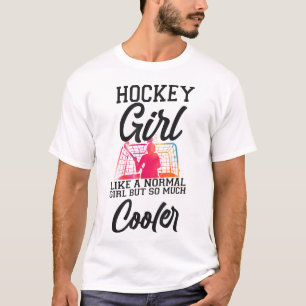 Veldhockey Hockey Meisje Als Een Normaal Meisje Ma T-shirt