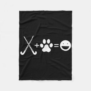 Veldhockey Hond Poot Geluk - Veldhockey Hond Fleece Deken