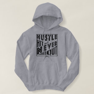 Veldhockey Hustle, Hit & Nooit stoppen Hoodie