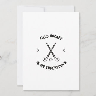 Veldhockey is mijn superkracht feestdagenkaart