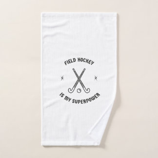 Veldhockey is mijn superkracht handdoek