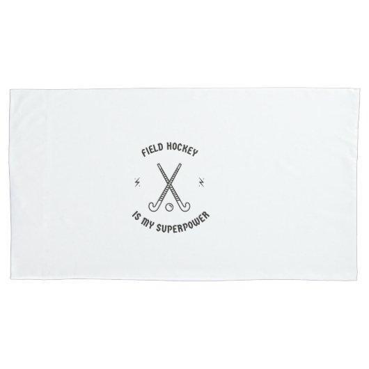 Veldhockey is mijn superkracht kussensloop (Voorkant)