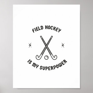 Veldhockey is mijn superkracht poster