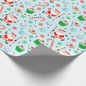 Veldhockey kerstfeestdag cadeau cadeaupapier (Hoek)