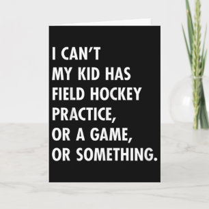 Veldhockey Moeder En Vader Oefenwedstrijd Game Des Kaart