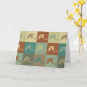 Veldhockey Pop Art Kaart (Gele Bloem)