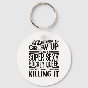Veldhockey Spelers Shirt Vrouwen Meisjes Veldhocke Sleutelhanger