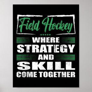 Veldhockey Sportstrategie en Vaardigheid Komen Sam Poster