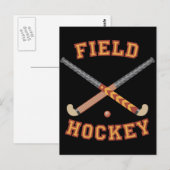 Veldhockey-teken Briefkaart (Voorkant / Achterkant)