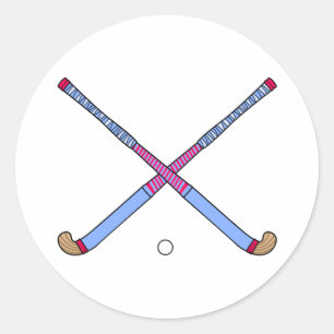 Veldhockey-teken Ronde Sticker