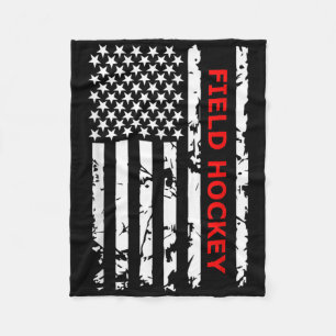 Veldhockey Usa Vlag Voor Amerikanen Vrouwen Kinder Fleece Deken