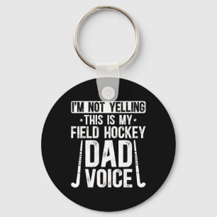 Veldhockey Vader Stem Vader Van Een Veldhockeyspel Sleutelhanger