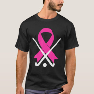 Veldhockey voor meisjes die borstkanker kennen t-shirt
