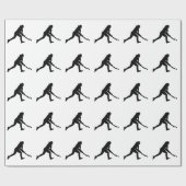 Veldhockeymeisje Cadeaupapier (Vlak)