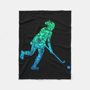 Veldhockeyspeler Vrouwen Meisjes Kinderen Fleece Deken