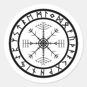 Veldismagn - Rune Circle Ronde Sticker