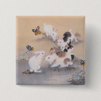 Veldreis Vierkante Button 5,1 Cm