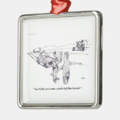 Veldschermtest Square Ornament (Links)