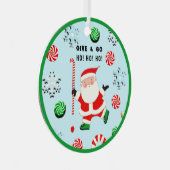 Veldsleutelkerst Verzamelbare keramische oranje Metalen Ornament (Voorkant Rechts)