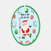 Veldsleutelkerst Verzamelbare keramische oranje Metalen Ornament (Voorkant links)