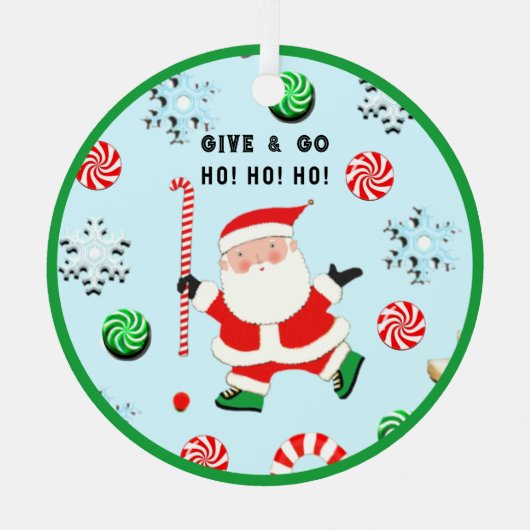 Veldsleutelkerst Verzamelbare keramische oranje Metalen Ornament (Voorkant)