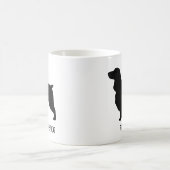 Veldspaniel Hondenras Silhouettes Custom Koffiemok (Center)