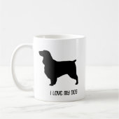 Veldspaniel Hondenras Silhouettes Custom Koffiemok (Links)