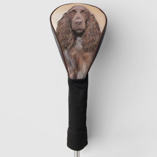 Veldspaniel schilderen - Kute Original Dog Art Golfheadcover (Voorkant)