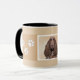Veldspaniel schilderen - Kute Original Dog Art Mok