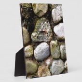 Veldsteen, gesteente, gesteente, gestormde steen fotoplaat (Zijkant)