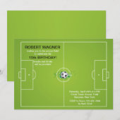 Velduitvindingen voor voetbal kaart (Voorkant / Achterkant)