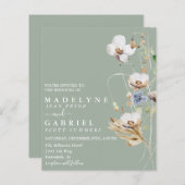 Veldvrije bloem Waterverf (Voorkant / Achterkant)