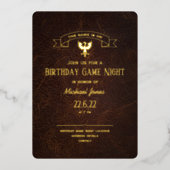 Veldwoord Fantasy griffin CC1260 Folie Uitnodiging (Voorkant)