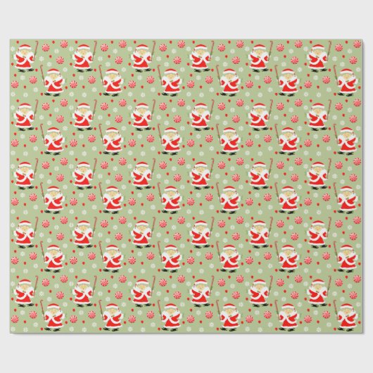 Veldzakkerstrappapier voor kerstmis cadeaupapier (Vlak)