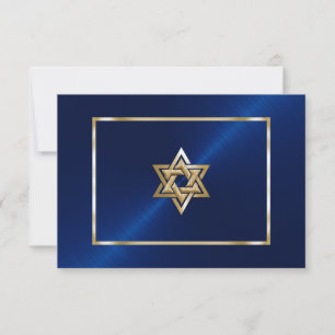 Vele Bar van de Opties van de Kleur/Bat Mitzvah Re RSVP Kaartje