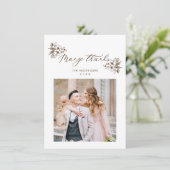 Vele Bedankt Bindende Floral Whimsical Script (Staand voorkant)